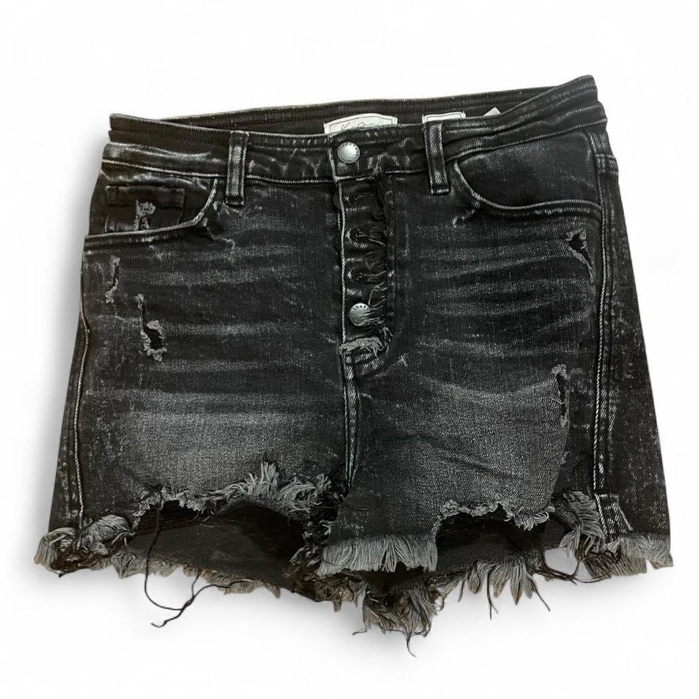 Kancan Black Denim Shorts